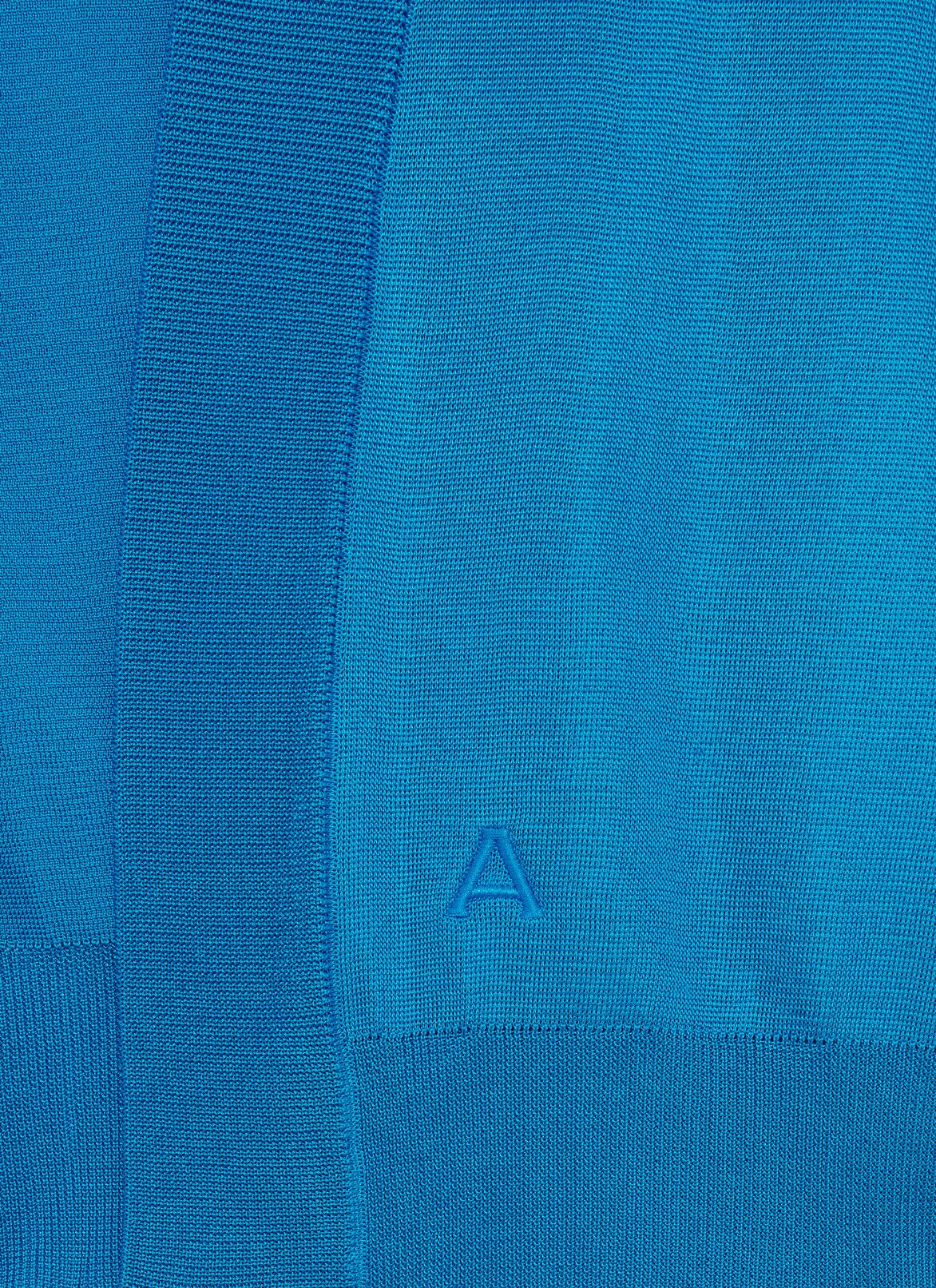 High Shine Cardigan ALAÏA BLUE HIGH SHINE CARDIGAN